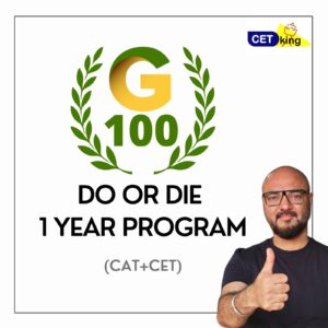 G100 (CAT+CET) Do Or Die One Year program 2027